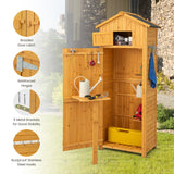 NNECW Outdoor Storage Cabinet with Lockable Doors for Garden
