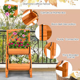 NNECW 2-Tier Raised Garden Bed with 2 Planter Boxes for Garden