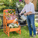 NNECW 2-Tier Raised Garden Bed with 2 Planter Boxes for Garden