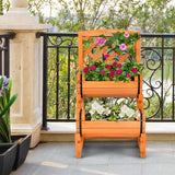 NNECW 2-Tier Raised Garden Bed with 2 Planter Boxes for Garden