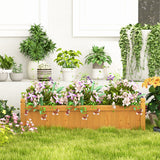 NNECW Wooden Raised Garden Bed with Drainage System for Garden