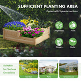 NNECW Outdoor Elevated Planter Box with Open-Ended Base for Garden