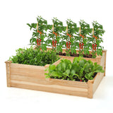 NNECW Outdoor Elevated Planter Box with Open-Ended Base for Garden