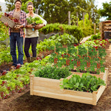 NNECW Outdoor Elevated Planter Box with Open-Ended Base for Garden