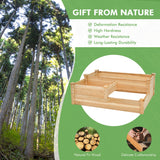 NNECW Outdoor Elevated Planter Box with Open-Ended Base for Garden