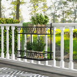 NNECW 2-Tier Flower Pot Holder with Adjustable Hooks for Patio/Porch