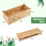 NNECW Wooden Planter Box with Fir Wood for Patio