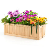 NNECW Wooden Planter Box with Fir Wood for Patio