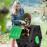 NNECW 65 L Single Chamber Compost Tumbler with Sliding Door
