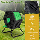 NNECW 65 L Single Chamber Compost Tumbler with Sliding Door