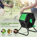 NNECW 65 L Single Chamber Compost Tumbler with Sliding Door