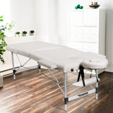 NNECW 2 Fold Portable Massage Bed with Carrying Bag for Home