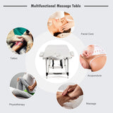 NNECW 2 Fold Portable Massage Bed with Carrying Bag for Home
