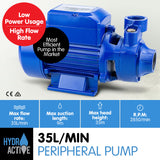 NNEDPE HydroActive 370W Clean Water Pump - Blue