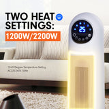 NNEDPE Pronti Electric Tower Heater 2200W Remote Control - White