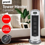 NNEDPE Pronti Electric Ceramic Tower Heater Silver