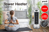 NNEDPE Pronti Electric Ceramic Tower Heater Silver