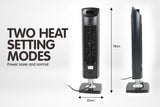 NNEDPE Pronti Electric Ceramic Tower Heater Black