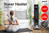 NNEDPE Pronti Electric Ceramic Tower Heater Black