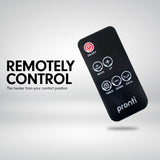 NNEDPE Pronti Electric Tower Heater 2000W Ceramic Portable Remote - Black