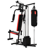 NNEDPE Powetrain Multi-Station Home Gym with Punching Bag - 45kg