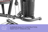 NNEDPE Powertrain Multi Station Home Gym with 45kg Weights Preacher Curl Pad