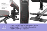 NNEDPE Powertrain Multi Station Home Gym with 45kg Weights Preacher Curl Pad