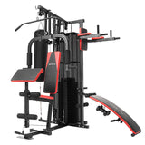 NNEDPE Powertrain Multi Station Home Gym with 165lb Weights and Dumbbells