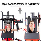 NNEDPE Powertrain Multi Station Home Gym with 165lb Weights and Dumbbells