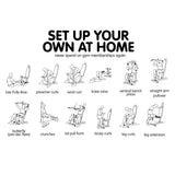 NNEDPE Powertrain Multi Station Home Gym with 165lb Weights and Dumbbells