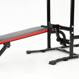 NNEDPE Powertrain Multi Station Pull-up Chin-Up Tower with Exercise Bench