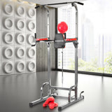 NNEDPE Powertrain Multi Station Home Gym Pull Chin Up Tower with Speedball
