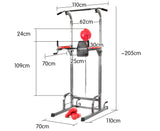 NNEDPE Powertrain Multi Station Home Gym Pull Chin Up Tower with Speedball