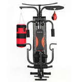 NNEDPE Home Gym Multi Station with Boxing Punching Bag Speed Ball Powertrain