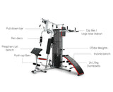 NNEDPE Powertrain Home Gym Multi Station Exercise 175lb Weights Dumbbells