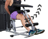 NNEDPE Powertrain Home Gym Multi Station Exercise 175lb Weights Dumbbells