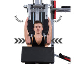 NNEDPE Powertrain Home Gym Multi Station Exercise 175lb Weights Dumbbells