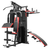 NNEDPE Powertrain Multi Station Home Gym Exercise Dumbbells Punching Bag
