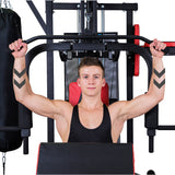 NNEDPE Powertrain Multi Station Home Gym Exercise Dumbbells Punching Bag