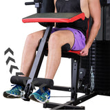 NNEDPE Powertrain Multi Station Home Gym Exercise Dumbbells Punching Bag