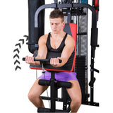 NNEDPE Powertrain Multi Station Home Gym Exercise Dumbbells Punching Bag