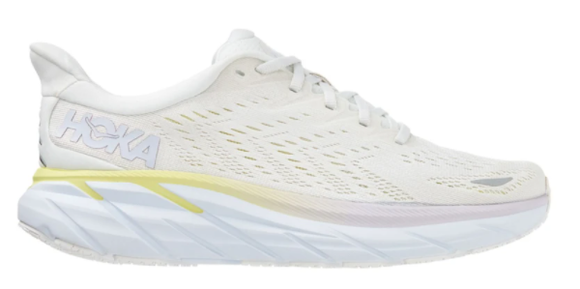NNEKG One One Womens Clifton 8 Running Shoe (Blanc De Blanc Bright White Size 10.5 US)