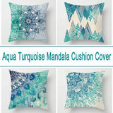NNEDSZ Aqua Blue Turquoise Cushion Covers 4pcs Pack