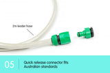 NNEDPE Retractable Garden Water Hose Reel 20M