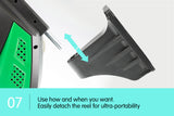 NNEDPE Retractable Garden Water Hose Reel 20M