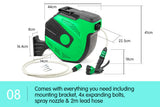 NNEDPE Retractable Garden Water Hose Reel 20M