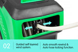 NNEDPE Retractable Garden Water Hose Reel 30M