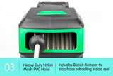 NNEDPE Retractable Garden Water Hose Reel 30M