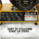 NNEDPE Kolner 6000 8HP 4800psi Petrol Engine High Pressure Washer Cleaner