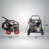 NNEDPE Kolner 9000 5000psi Petrol Engine Pressure Washer 20m Hose Cleaner